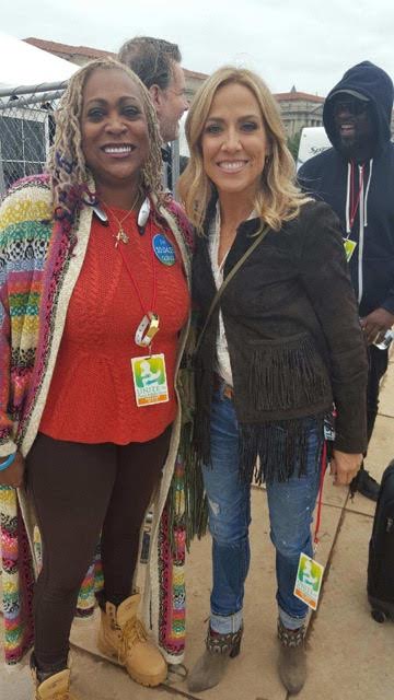 King with superstar Sheryl Crowe at the UNITE to Face Addiction event in Washington D.C.