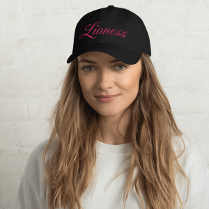 Canva Embroidery Hat File mockup Front Womens Lifestyle Black