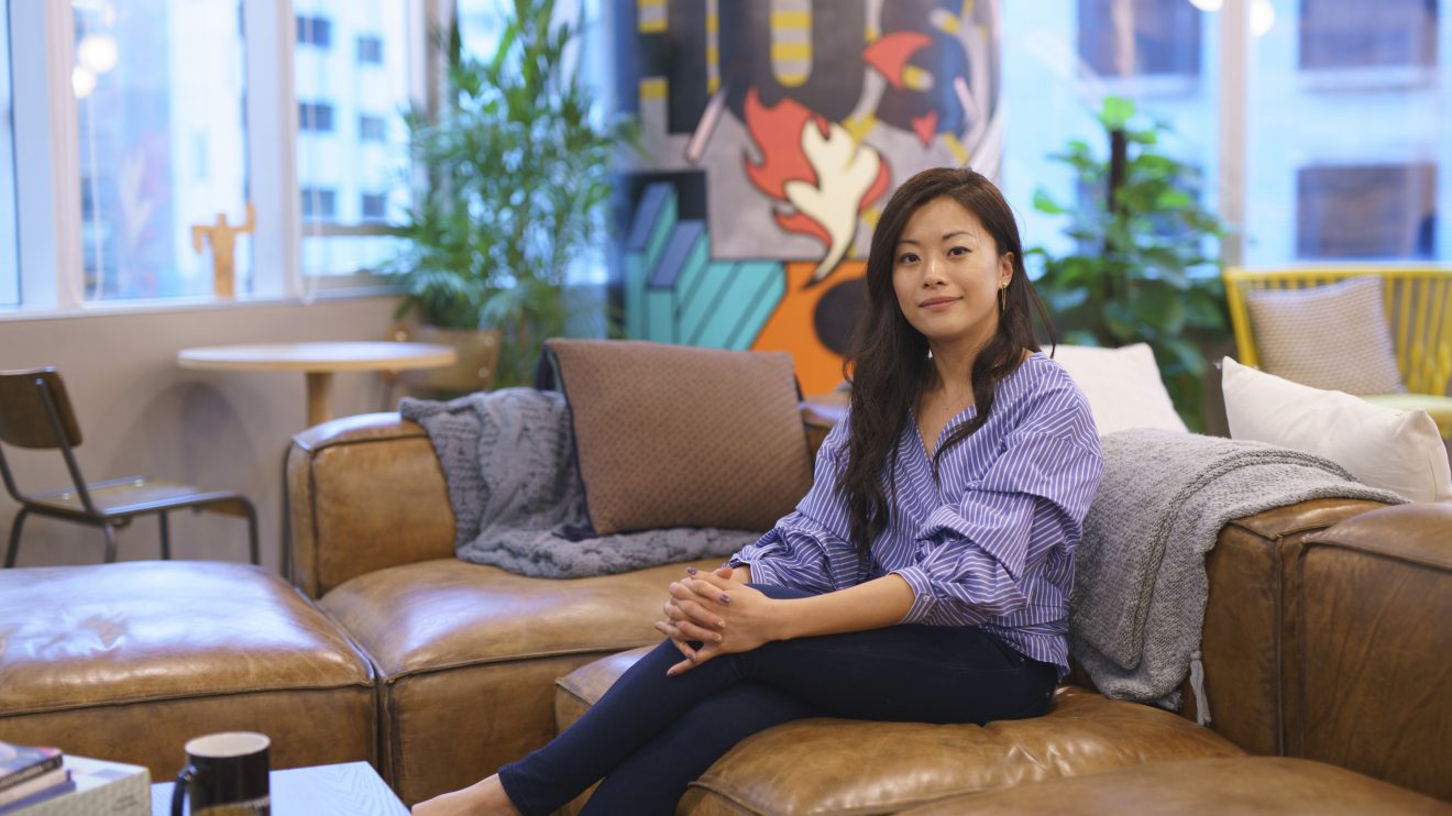 A photograph of Peggy Choi, who founded Lynk to democratize knowledge
