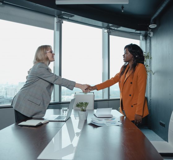 woman in leadership position