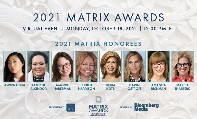 New York Women in Communications 2021 Matrix Awards honorees