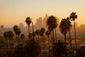 Los Angeles Skyline at sunset, representing the SoCal Venture Pipeline Program