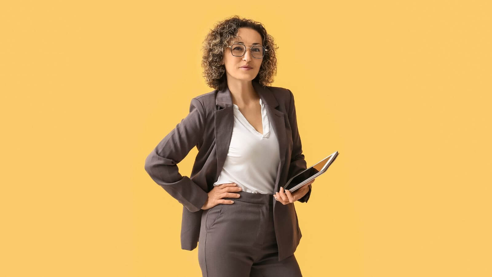 woman behind the title